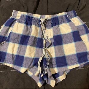 Dixxon plaid sleep shorts